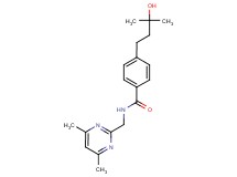 N-[(4,6-dimethyl-2-pyrimidinyl)methyl]-4-(3-hydroxy-3-methylbutyl)benzamide