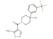 1-[(5-methyl-4-isoxazolyl)carbonyl]-4-[3-(trifluoromethyl)phenyl]-4-piperidinol