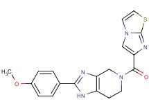 5-(imidazo[2,1-b][1,3]thiazol-6-ylcarbonyl)-2-(4-methoxyphenyl)-4,5,6,7-tetrahydro-1H-imidazo[4,5-c]pyridine