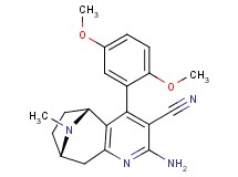 (5R*,8S*)-2-amino-4-(2,5-dimethoxyphenyl)-10-methyl-6,7,8,9-tetrahydro-5H-5,8-epiminocyclohepta[b]pyridine-3-carbonitrile