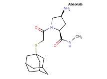 (4S)-1-[(1-adamantylthio)acetyl]-4-amino-N-methyl-L-prolinamide