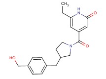 6-ethyl-4-({3-[4-(hydroxymethyl)benzyl]pyrrolidin-1-yl}carbonyl)pyridin-2(1H)-one