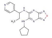N-cyclopentyl-N'-[1-(4-pyridinyl)propyl][1,2,5]oxadiazolo[3,4-b]pyrazine-5,6-diamine