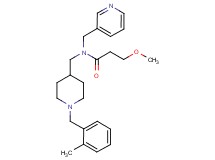 3-methoxy-N-{[1-(2-methylbenzyl)-4-piperidinyl]methyl}-N-(3-pyridinylmethyl)propanamide