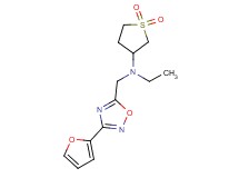 (1,1-dioxidotetrahydro-3-thienyl)ethyl{[3-(2-furyl)-1,2,4-oxadiazol-5-yl]methyl}amine