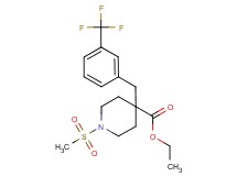 ethyl 1-(methylsulfonyl)-4-[3-(trifluoromethyl)benzyl]-4-piperidinecarboxylate