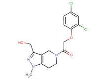 {5-[(2,4-dichlorophenoxy)acetyl]-1-methyl-4,5,6,7-tetrahydro-1H-pyrazolo[4,3-c]pyridin-3-yl}methanol