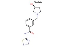 3-{[(3S)-3-hydroxypyrrolidin-1-yl]methyl}-N-1,2,4-thiadiazol-5-ylbenzamide
