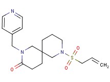 8-(allylsulfonyl)-2-(4-pyridinylmethyl)-2,8-diazaspiro[5.5]undecan-3-one