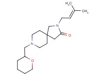 2-(3-methylbut-2-en-1-yl)-8-(tetrahydro-2H-pyran-2-ylmethyl)-2,8-diazaspiro[4.5]decan-3-one