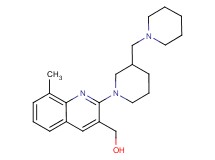 {8-methyl-2-[3-(1-piperidinylmethyl)-1-piperidinyl]-3-quinolinyl}methanol