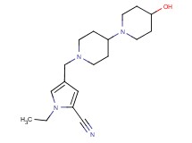 1-ethyl-4-[(4-hydroxy-1,4'-bipiperidin-1'-yl)methyl]-1H-pyrrole-2-carbonitrile