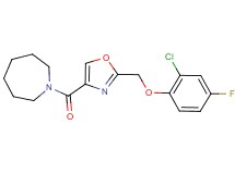 1-({2-[(2-chloro-4-fluorophenoxy)methyl]-1,3-oxazol-4-yl}carbonyl)azepane