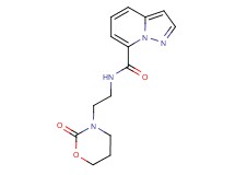 N-[2-(2-oxo-1,3-oxazinan-3-yl)ethyl]pyrazolo[1,5-a]pyridine-7-carboxamide