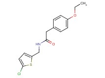 N-[(5-chloro-2-thienyl)methyl]-2-(4-ethoxyphenyl)acetamide