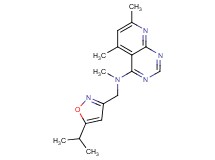 N-[(5-isopropylisoxazol-3-yl)methyl]-N,5,7-trimethylpyrido[2,3-d]pyrimidin-4-amine