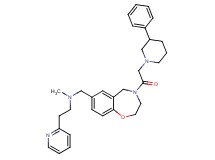 N-methyl-N-({4-[(3-phenyl-1-piperidinyl)acetyl]-2,3,4,5-tetrahydro-1,4-benzoxazepin-7-yl}methyl)-2-(2-pyridinyl)ethanamine