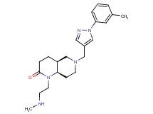 (4aS*,8aR*)-1-[2-(methylamino)ethyl]-6-{[1-(3-methylphenyl)-1H-pyrazol-4-yl]methyl}octahydro-1,6-naphthyridin-2(1H)-one