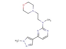N-methyl-4-(1-methyl-1H-pyrazol-4-yl)-N-(2-morpholin-4-ylethyl)pyrimidin-2-amine