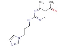 1-(2-{[3-(1H-imidazol-1-yl)propyl]amino}-4-methylpyrimidin-5-yl)ethanone