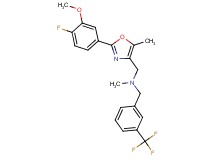 1-[2-(4-fluoro-3-methoxyphenyl)-5-methyl-1,3-oxazol-4-yl]-N-methyl-N-[3-(trifluoromethyl)benzyl]methanamine