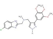 1-(5-chloro-1H-benzimidazol-2-yl)-N-methyl-N-{[3-(3,4,5-trimethoxyphenyl)-1H-pyrazol-4-yl]methyl}methanamine