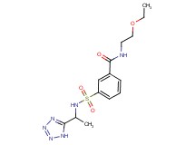 N-(2-ethoxyethyl)-3-({[1-(1H-tetrazol-5-yl)ethyl]amino}sulfonyl)benzamide