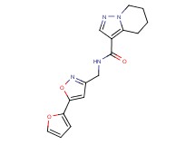 N-{[5-(2-furyl)isoxazol-3-yl]methyl}-4,5,6,7-tetrahydropyrazolo[1,5-a]pyridine-3-carboxamide