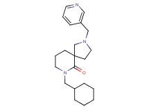 7-(cyclohexylmethyl)-2-(3-pyridinylmethyl)-2,7-diazaspiro[4.5]decan-6-one