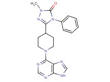 2-methyl-4-phenyl-5-[1-(9H-purin-6-yl)piperidin-4-yl]-2,4-dihydro-3H-1,2,4-triazol-3-one