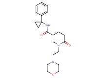 1-[2-(4-morpholinyl)ethyl]-6-oxo-N-(1-phenylcyclopropyl)-3-piperidinecarboxamide