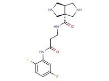 cis-N-{3-[(2,5-difluorophenyl)amino]-3-oxopropyl}hexahydropyrrolo[3,4-c]pyrrole-3a(1H)-carboxamide