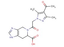 5-[(4-acetyl-3,5-dimethyl-1H-pyrazol-1-yl)acetyl]-4,5,6,7-tetrahydro-1H-imidazo[4,5-c]pyridine-6-carboxylic acid