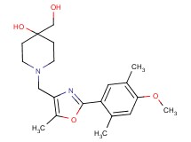 4-(hydroxymethyl)-1-{[2-(4-methoxy-2,5-dimethylphenyl)-5-methyl-1,3-oxazol-4-yl]methyl}piperidin-4-ol