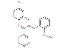 N-(2-methoxybenzyl)-N-(3-methylbenzyl)pyridazine-4-carboxamide