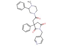 3-[2-(4-methyl-3-phenyl-1-piperazinyl)-2-oxoethyl]-3-phenyl-1-(4-pyridinylmethyl)-2,5-pyrrolidinedione