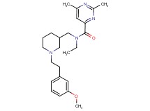 N-ethyl-N-({1-[2-(3-methoxyphenyl)ethyl]-3-piperidinyl}methyl)-2,6-dimethyl-4-pyrimidinecarboxamide
