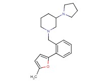 1-[2-(5-methyl-2-furyl)benzyl]-3-(1-pyrrolidinyl)piperidine