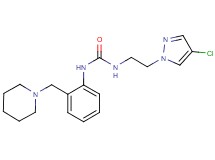 N-[2-(4-chloro-1H-pyrazol-1-yl)ethyl]-N'-[2-(piperidin-1-ylmethyl)phenyl]urea