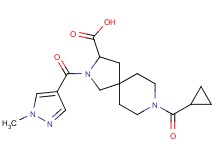 8-(cyclopropylcarbonyl)-2-[(1-methyl-1H-pyrazol-4-yl)carbonyl]-2,8-diazaspiro[4.5]decane-3-carboxylic acid