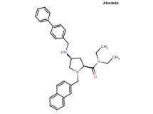 (4S)-4-[(4-biphenylylmethyl)amino]-N,N-diethyl-1-(2-naphthylmethyl)-L-prolinamide