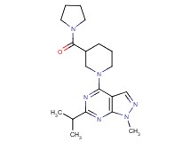 6-isopropyl-1-methyl-4-[3-(1-pyrrolidinylcarbonyl)-1-piperidinyl]-1H-pyrazolo[3,4-d]pyrimidine