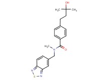 N-(2,1,3-benzothiadiazol-5-ylmethyl)-4-(3-hydroxy-3-methylbutyl)-N-methylbenzamide