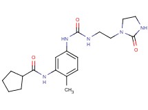N-{2-methyl-5-[({[2-(2-oxoimidazolidin-1-yl)ethyl]amino}carbonyl)amino]phenyl}cyclopentanecarboxamide