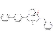 (3aS*,5S*,9aS*)-5-(4-biphenylyl)-2-(3-pyridinylmethyl)hexahydro-7H-pyrrolo[3,4-g]pyrrolizin-1(2H)-one
