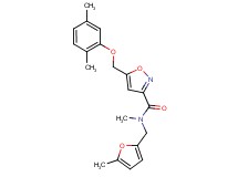 5-[(2,5-dimethylphenoxy)methyl]-N-methyl-N-[(5-methyl-2-furyl)methyl]-3-isoxazolecarboxamide