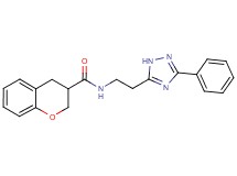 N-[2-(3-phenyl-1H-1,2,4-triazol-5-yl)ethyl]chromane-3-carboxamide