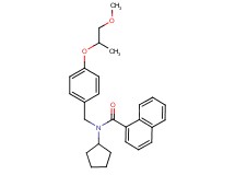 N-cyclopentyl-N-[4-(2-methoxy-1-methylethoxy)benzyl]-1-naphthamide
