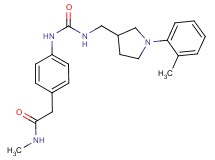 N-methyl-2-(4-{[({[1-(2-methylphenyl)pyrrolidin-3-yl]methyl}amino)carbonyl]amino}phenyl)acetamide