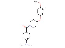 (4-{[4-(4-methoxyphenoxy)-1-piperidinyl]carbonyl}phenyl)dimethylamine
